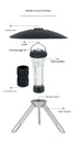 Portable Outdoor Camping Lantern with Tripod Stand, Soft Light Diffuser & USB-C Charging(green)