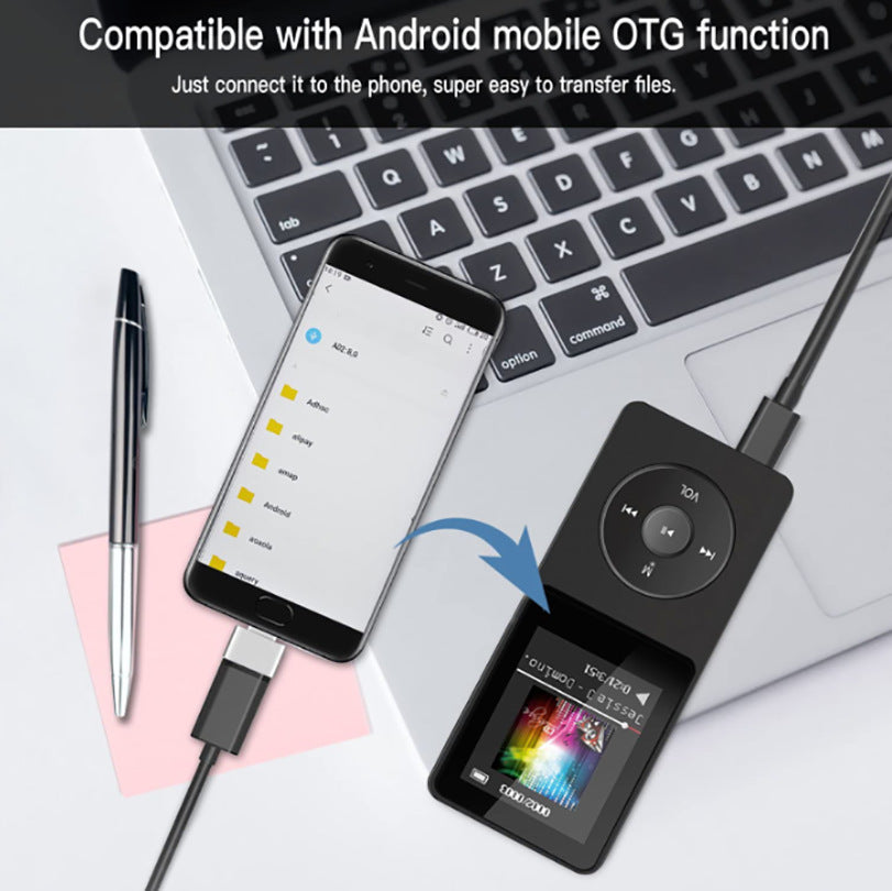 Portable Digital Music Player - Bluetooth 5.4, Hi-Fi Lossless Sound, 8GB Built-in & Expandable Storage(black 16GB)