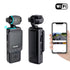 Compact Body Camera with 180° Rotatable Lens, Night Vision, WiFi & Built-in Fill Lights(black+64G)