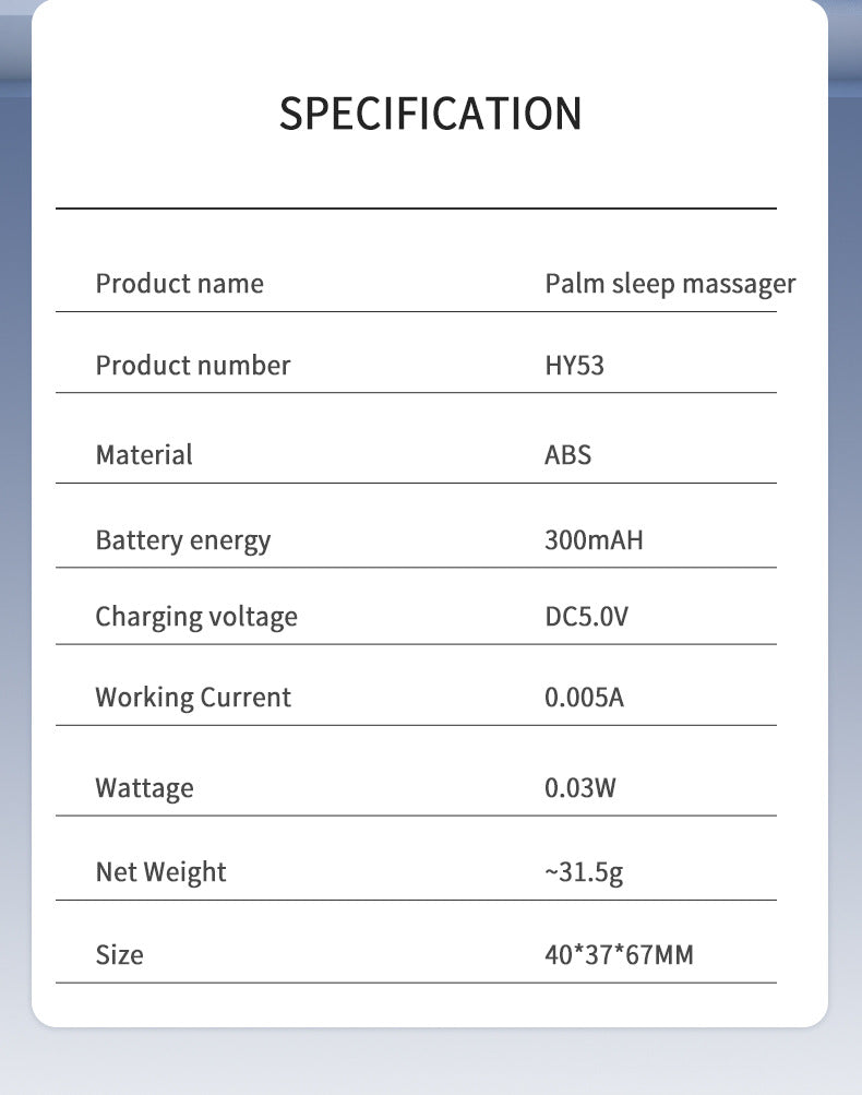 Handheld Microcurrent Sleep Aid Device - USB Rechargeable Pulse Massager for Relaxation & Deep Sleep(black)