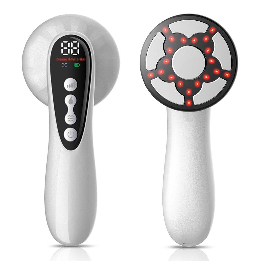 Advanced Multi-Technology Body Contouring Device - 5-in-1 Skin Firming, Muscle Toning & Rejuvenation Tool(White)