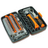 38-Piece Ratchet Screwdriver & Socket Wrench Set - Professional Multi-Bit Repair Tool Kit with Portable Case(orange)