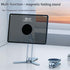 2-in-1 Magnetic Folding Stand for Phones & Tablets - Adjustable Aluminum Desktop & Handheld Holder(silver)