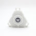 Two Sci-Fi Triangular Keychain Fidget Spinner - 3D Printed EDC Stress Relief Toy(white)