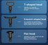 Professional Deep Tissue Percussion Massage Gun - 30 Speeds, 6 Heads & LCD Touch Screen(black)