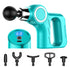 Professional Deep Tissue Percussion Massage Gun - 30 Speeds, 6 Heads & LCD Touch Screen(green)