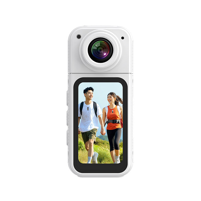 Thumb-Sized 2.7K Camera with 180 Rotatable Lens & Magnet Mount - Capture Your World Hands-Free(white+32G)