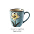 Artisanal Hand-Painted Floral Ceramic Mug - 350ml (Blind Box - 1 of 5 Styles Sent Randomly)