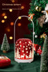 Portable Christmas LED Lantern - Dimmable, 3 Color Temps, 5200mAh Battery & Memory Function(Silver)