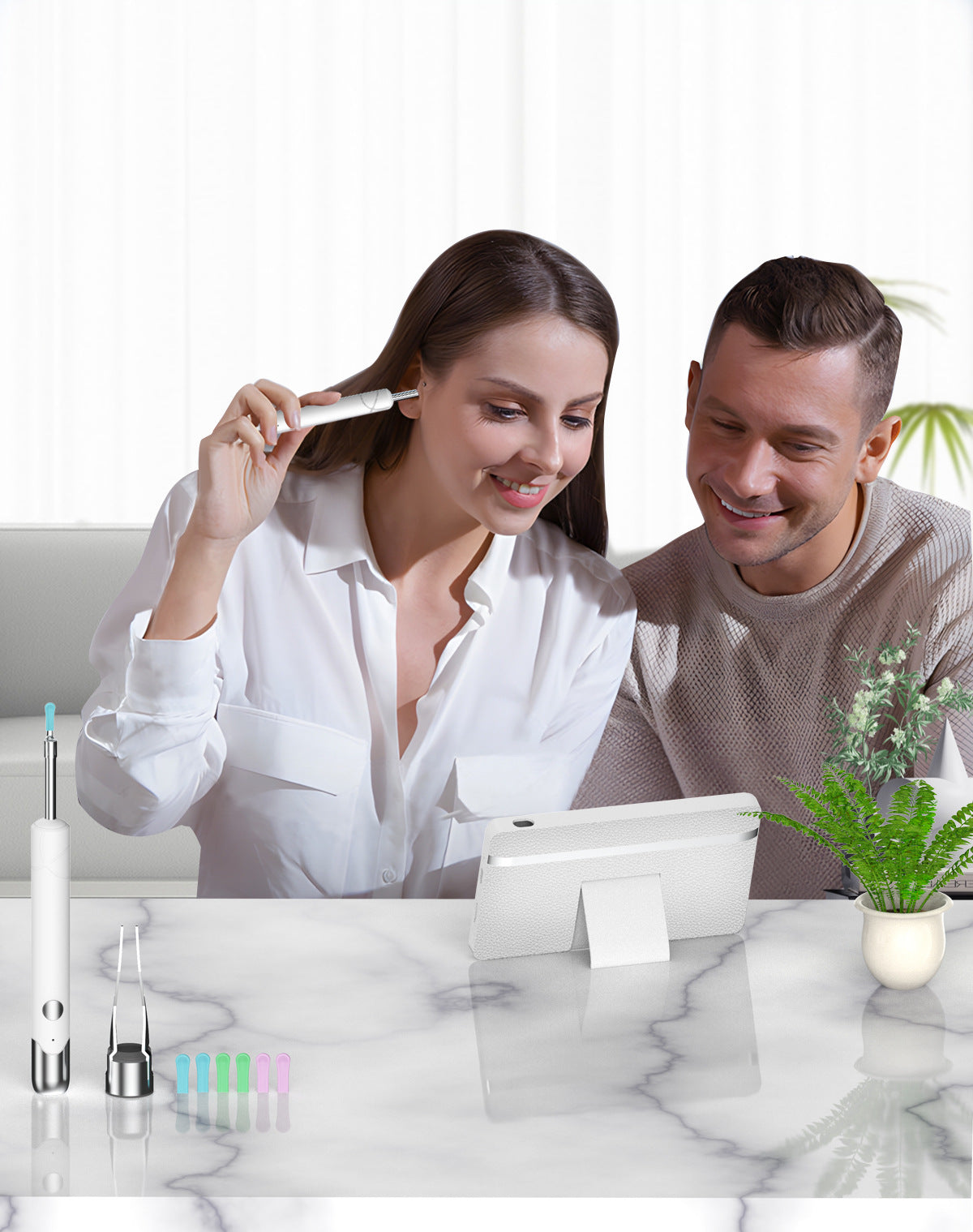 All-in-One Wireless Visual Ear Cleaner Kit with 4.3