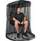 Portable Outdoor Chair Cover with Mosquito Net & Sun Canopy - UV & Water-Resistant Shelter for Camping & Fishing(black 155*125*205CM)