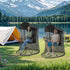 Portable Outdoor Chair Cover with Mosquito Net & Sun Canopy - UV & Water-Resistant Shelter for Camping & Fishing(black 205*125*205CM)
