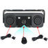 3-in-1 Car Reversing Camera & Parking Sensor System with Monitor - License Plate Frame Mount, Waterproof & Night Vision(black)