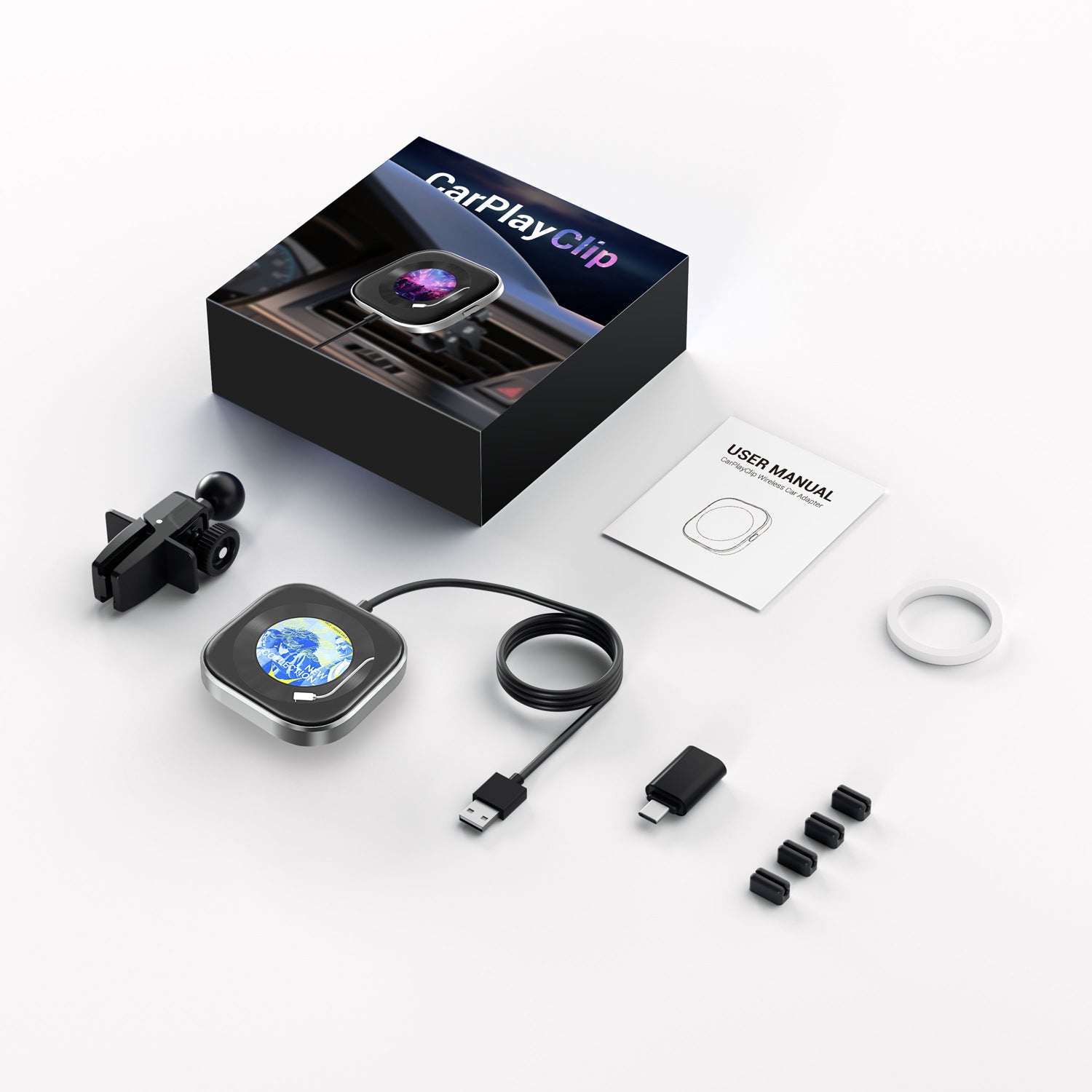 Wireless CarPlay Adapter with 1.6