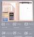 A4 PU Leather Business Portfolio with Ring Binder, Calculator & 40 Sleeves(red)