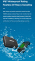 Optical Armband Heart Rate Monitor - Bluetooth & ANT+ Dual Protocol, IP67 Waterproof for Fitness Training(black)