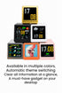 2pc Mini Smart Wi-Fi Weather Station Clock - Desktop Digital Clock with HD IPS Screen, Customizable GIF Display & 3-Day Forecast(Gold)