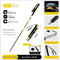 Ultralight Carbon Fiber Foldable Trail Running & Hiking Pole(yellow  Recommended height range 165-175cm)