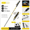 Ultralight Carbon Fiber Foldable Trail Running & Hiking Pole(yellow  Recommended height range 175-185cm)
