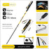 Ultralight Carbon Fiber Foldable Trail Running & Hiking Pole(yellow  Recommended height range 175-185cm)