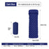 2pc Ultralight Inflatable Camping Sleeping Mat with Integrated Pillow - Waterproof 40D Nylon TPU(Dark Blue)