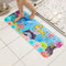 Non-Slip PVC Bath & Shower Mat with Suction Cups and Drainage Holes - Cartoon Ocean Theme(Blonde Mermaid)