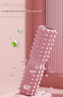 Pink High-Density 3D Trigger Point Foam Roller - Solid Core Massager for Deep Tissue Muscle Recovery & Yoga