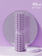 Purple High-Density 3D Trigger Point Foam Roller - Solid Core Massager for Deep Tissue Muscle Recovery & Yoga