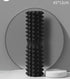 Black High-Density 3D Trigger Point Foam Roller - Solid Core Massager for Deep Tissue Muscle Recovery & Yoga