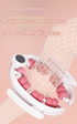 Pink U-Shape 360 Degree Massage Roller - Multi-Functional Leg, Arm & Neck Massager for Muscle Relief & Recovery