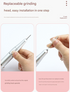 White Professional Rechargeable Nail Drill Machine - 45000RPM Portable E-File Kit for Acrylic, Gel, Polishing & Manicure