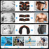 Black and Blue Ultimate EMS Muscle Stimulator Kit - USB Rechargeable Abdominal & Full Body Toner for Abs, Arms, and Glutes
