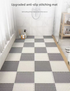 White And Grey DIY Interlocking Non-Slip Floor Tiles - 18-Pack PVC Drainage Mat for Shower & Bathroom Safety