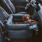 Dark Blue Premium Plush Pet Booster Car Seat - Portable Dog Travel Bed with Non-Slip Base