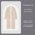 White Edge 10-Pack Hanging Garment Bags for Closet Storage - Translucent Dust-Proof Suit Covers, Washable & Reusable Coat Protectors (2 Sizes)