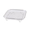 Silver 3-Pack Stackable Air fryer Racks - Food Grade Stainless Steel Multi-Layer Dehydrator & Crisper Tray Accessory