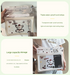 2 Pcs White Flower Pattern On Light Green background Cute Floating Waterproof Pouch - Touch-Sensitive Screen & Adjustable Strap