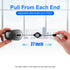 Blue and Black Portable Mini USB-C Mouse with Retractable Cable - Silent Click Travel Mouse for Laptop, MacBook, Tablet