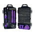 Purple and Black Professional 115-in-1 Precision Screwdriver Set - Magnetic Repair Tool Kit for PC, Laptop, Phone & Electronics