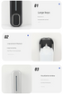 2 Pcs White Modern Wall-Mounted Press Soap Dispenser - 300ml Refillable Pump for Bathroom & Kitchen