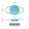 Small Blue Flexible Silicone Steamer Basket with Heat-Resistant Handles - Food-Grade Vegetable Steamer Insert for Pots & Pans