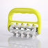 Light Green Ergonomic Body Roller Massager - Handheld Deep Tissue Tool for Muscle Relief and Fascia Release