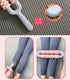 Pink and Grey Dual Row Spiky Muscle Roller Stick - Deep Tissue Massager for Back and Leg Recovery