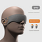 Grey 2-in-1 Blackout Sleep Mask with Integrated Noise Reducing Earplugs for Undisturbed Rest