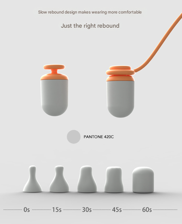 Grey 2-in-1 Blackout Sleep Mask with Integrated Noise Reducing Earplugs for Undisturbed Rest