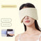 Beige Reversible All-Season Sleep Mask - Cooling & Warming with Sound Muffling Ear Covers Function