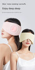 Beige Reversible All-Season Sleep Mask - Cooling & Warming with Sound Muffling Ear Covers Function