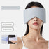 Grey Reversible All-Season Sleep Mask - Cooling & Warming with Sound Muffling Ear Covers Function