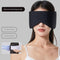 Black Reversible All-Season Sleep Mask - Cooling & Warming with Sound Muffling Ear Covers Function