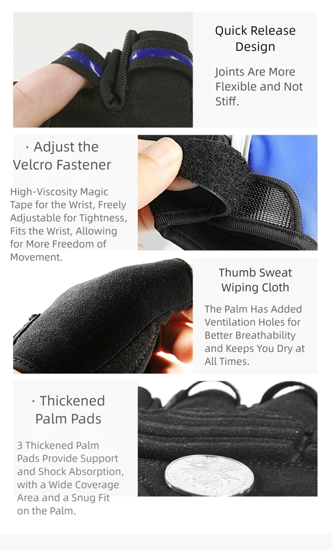 Size L Black Padded Half-Finger Cycling Gloves - Breathable Shock-Absorbing Workout Gloves for Gym & Fitness